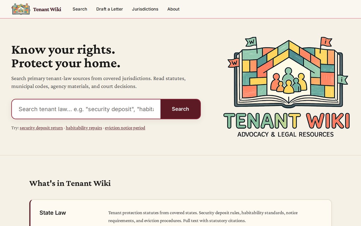 Tenant Wiki home page